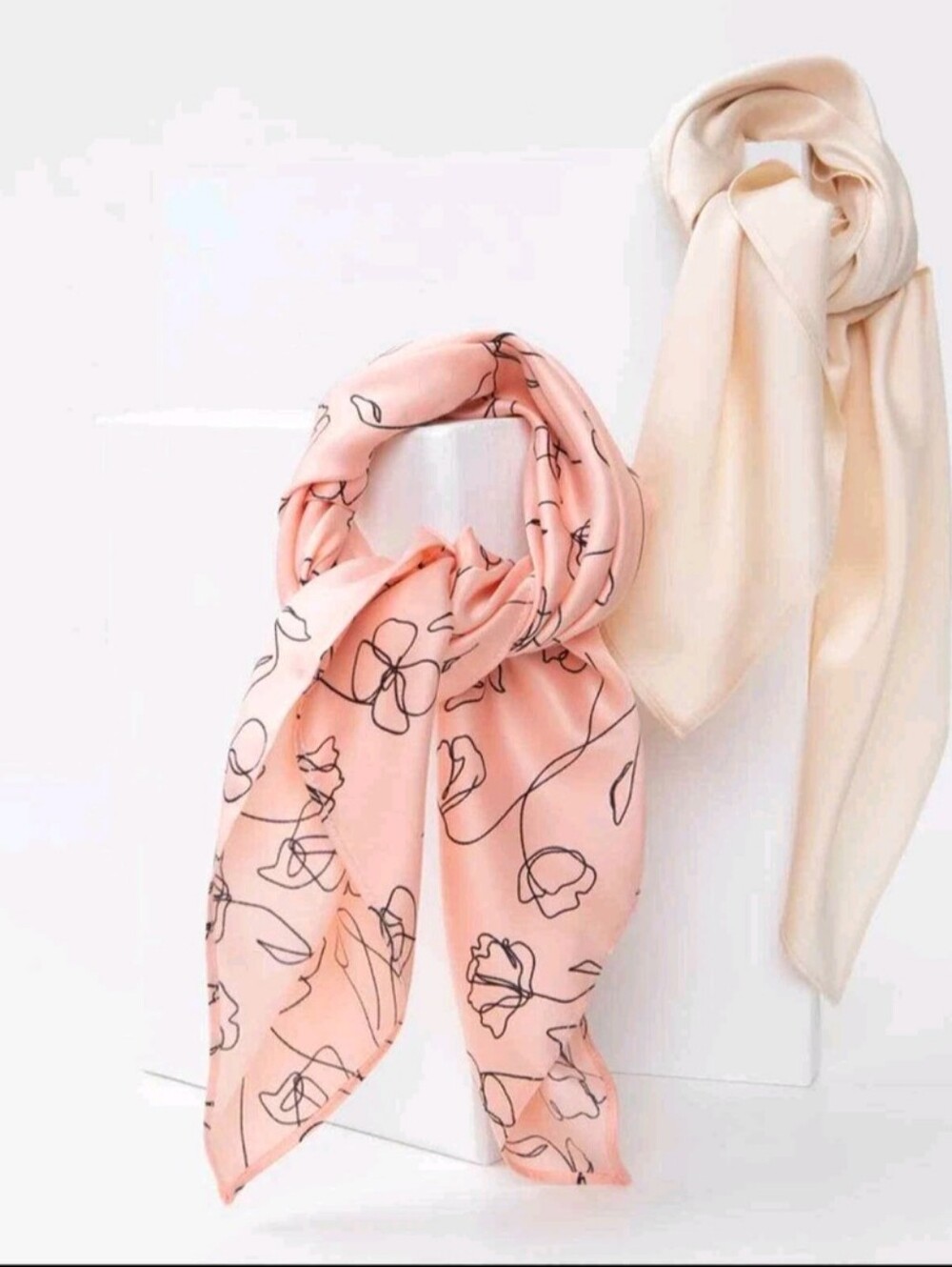 NWT Lark & Ives "Live Life in Full Bloom" Hair Scarf Set - 2 Pack